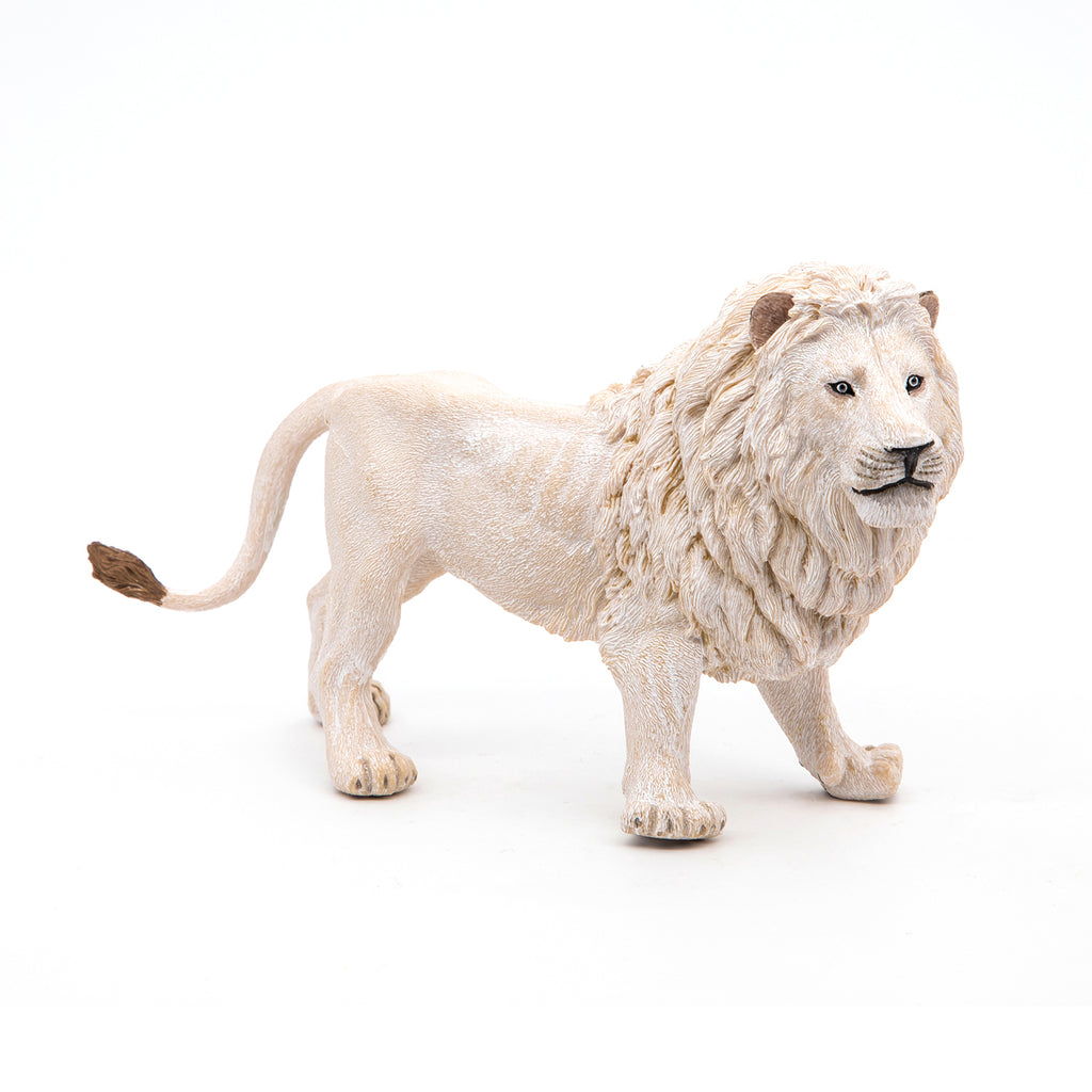 Papo - White Lion Figurine — Cookie Jar