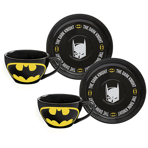 Batman Tea Cup & Saucer - Set of 2 | Cookie Jar - Home of the Coolest Gifts, Toys & Collectables