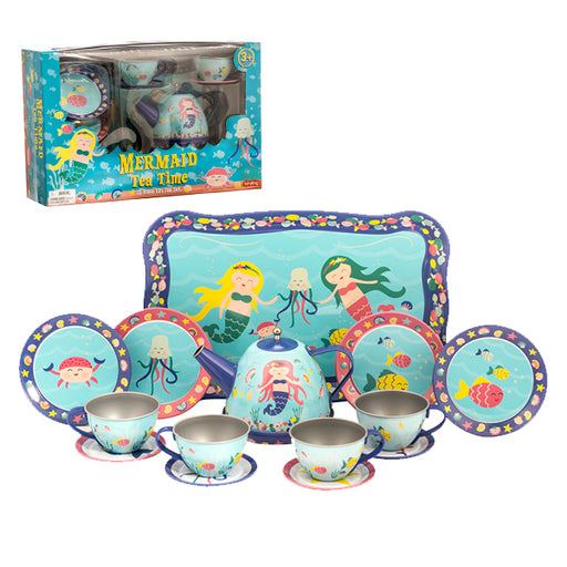 Schylling - Mermaid Tin Tea Set | Cookie Jar - Home of the Coolest Gifts, Toys & Collectables