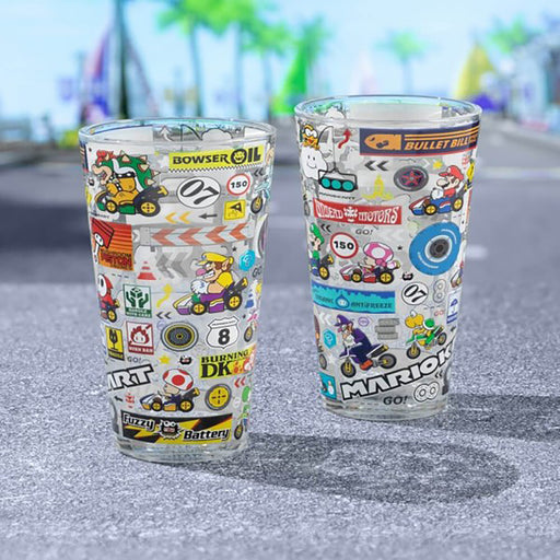 Mario Kart - Stickerbomb Glass