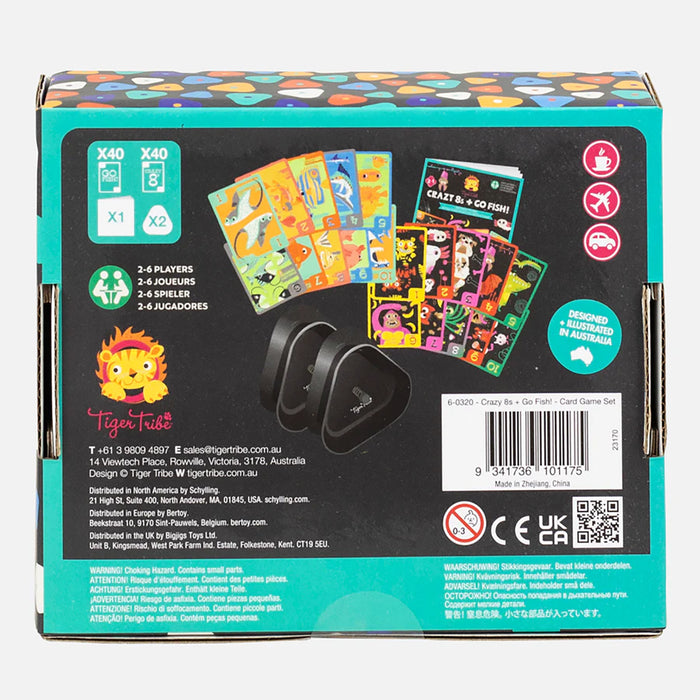 Crazy 8's + Go Fish! - Card Game Set