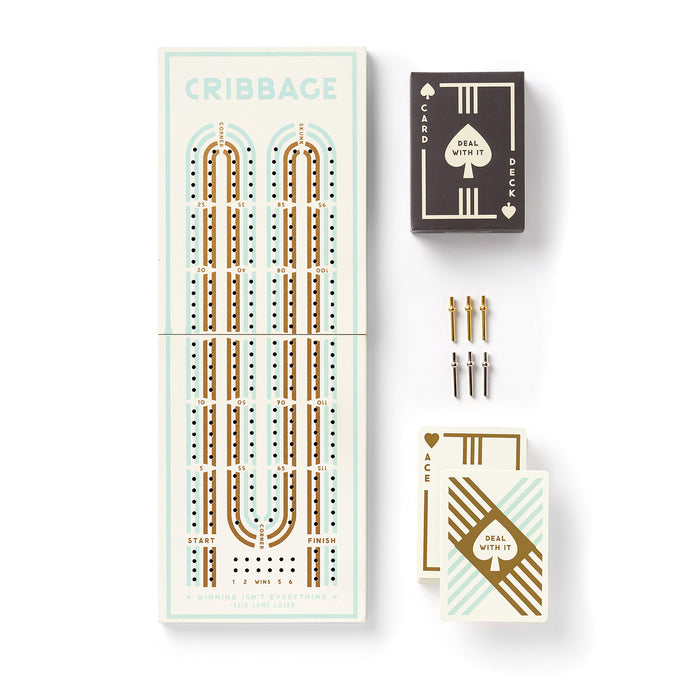 Brass Monkey Cribbage Game Set