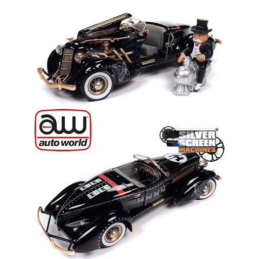 1:18 1935 Auburn 851 Sportster with Monopoly figure
