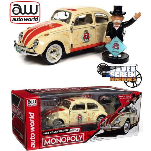 1:18 1963 VW Beetle with Mr Monopoly