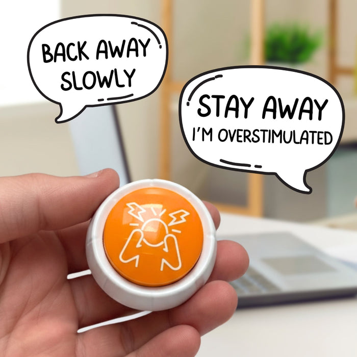 Boxer Gifts - Overstimulated Button