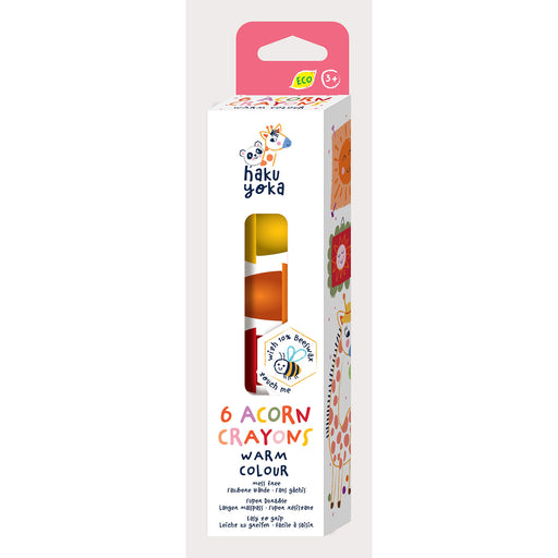 Acorn Crayons - Warm Colours (6 Pack)