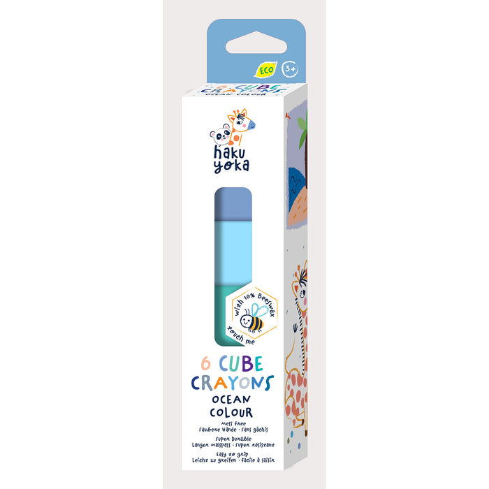 Cube Crayons - Ocean Theme (6 Pack)