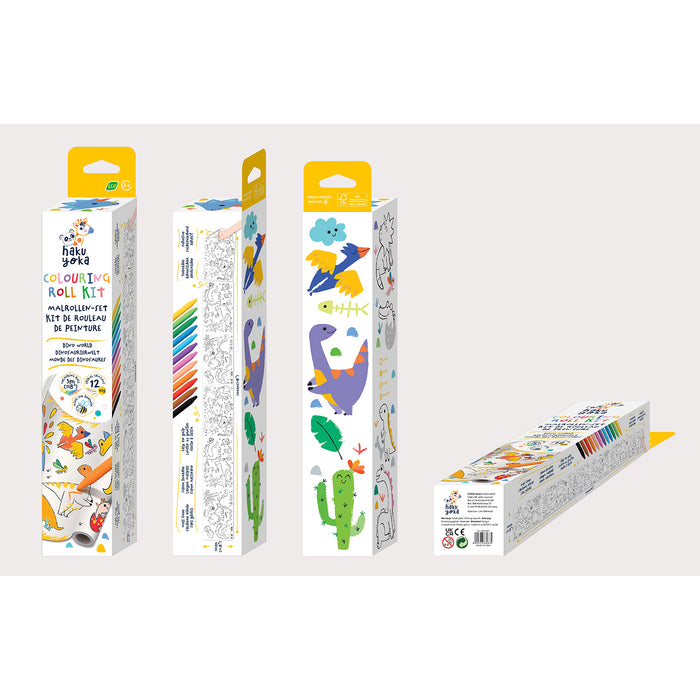 Colouring Roll Kit - Dinosaur