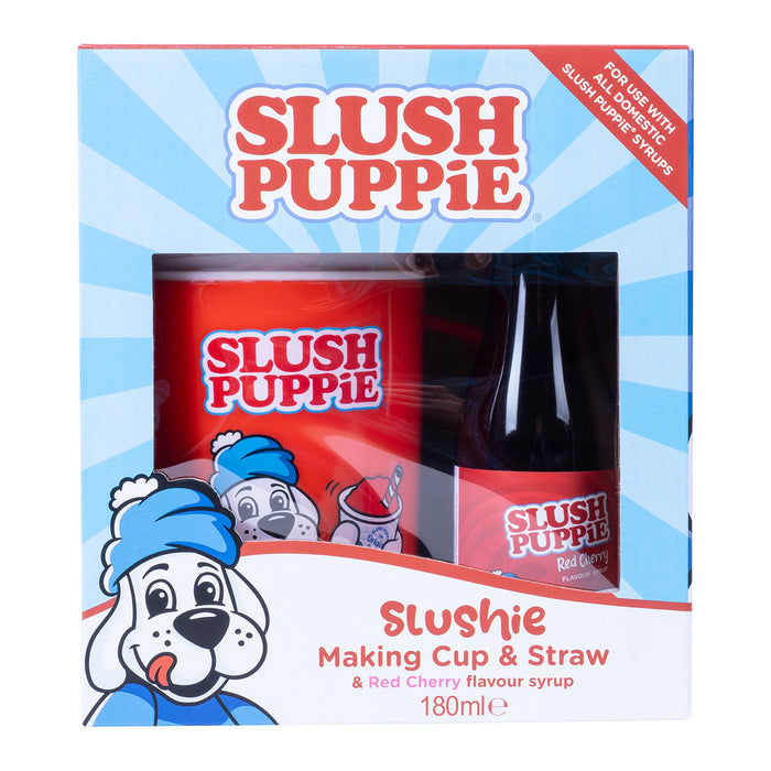 Slush Puppie - Making Cup & Red Cherry Syrup Set