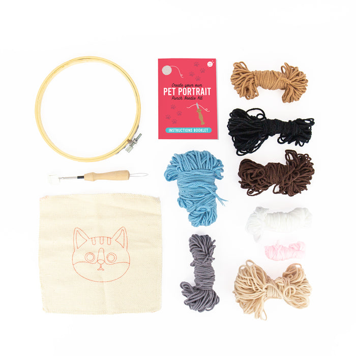 Pet Portraits - Cat Punch Needle
