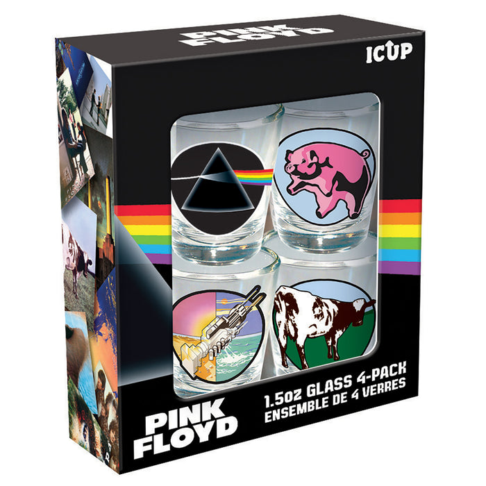 Pink Floyd Shot Glass Set (4-Pack / 1.5oz)