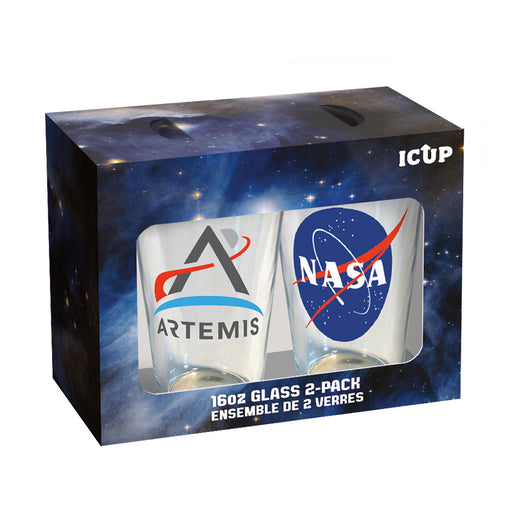 NASA Glass Pint Glass Set (2-Pack / 16oz)
