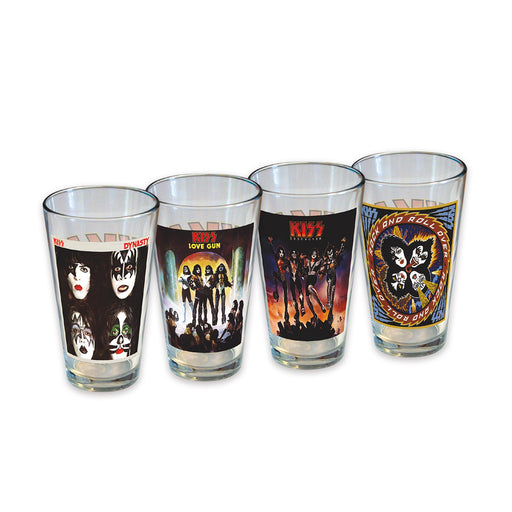 KISS Pint Glass Set (4-Pack / 16oz)