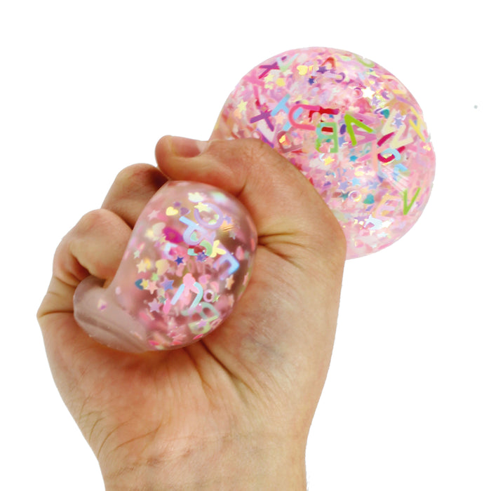 Keycraft - Alphabet Glitter Ball (6cm)