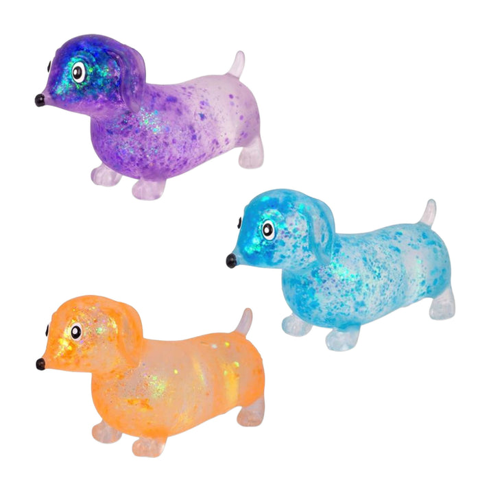 Keycraft - Squishy Sparkly Sausage Dog