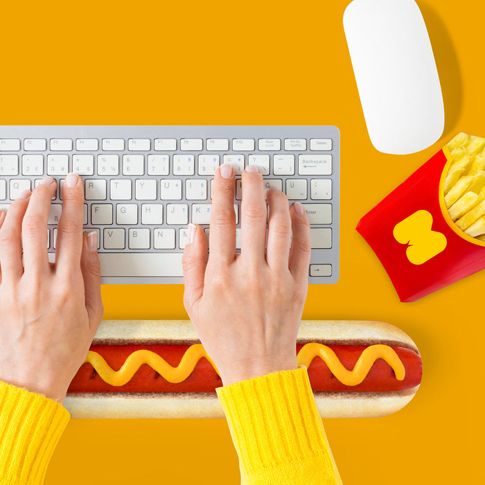 Memory Foam Hot Dog Keyboard Rest
