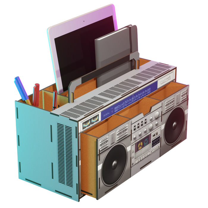 Mustard - Boom Box Desk Organiser