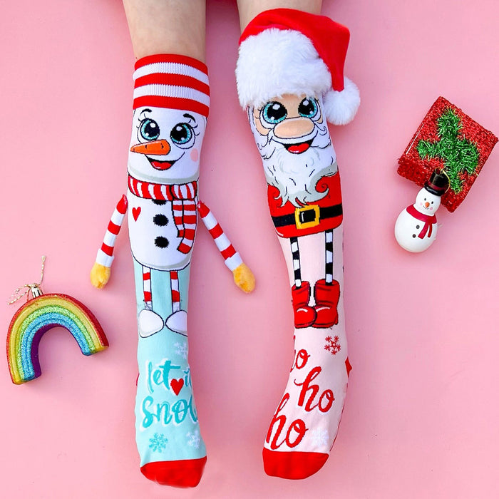 Santa & Snowman Socks (Ages 6-99 Years)