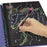 Black Pages Coloring Book - Coralia (Neon Pens) - COOKIE JAR
