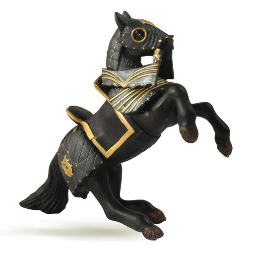 Papo - Horse in black armour Figurine