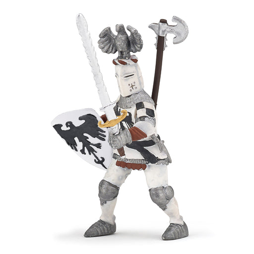 Papo - White crested knight Figurine