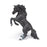 Papo - Black reared up horse Figurine