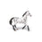 Papo - Black appaloosa horse Figurine