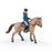 Papo - Walking horse and horseman Figurine