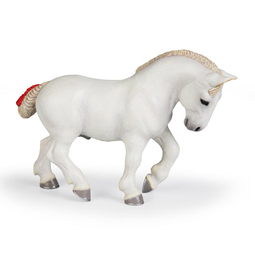 Papo - White Percheron Figurine