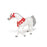 Papo - White Arabian Horse in Parade Dress Figurine