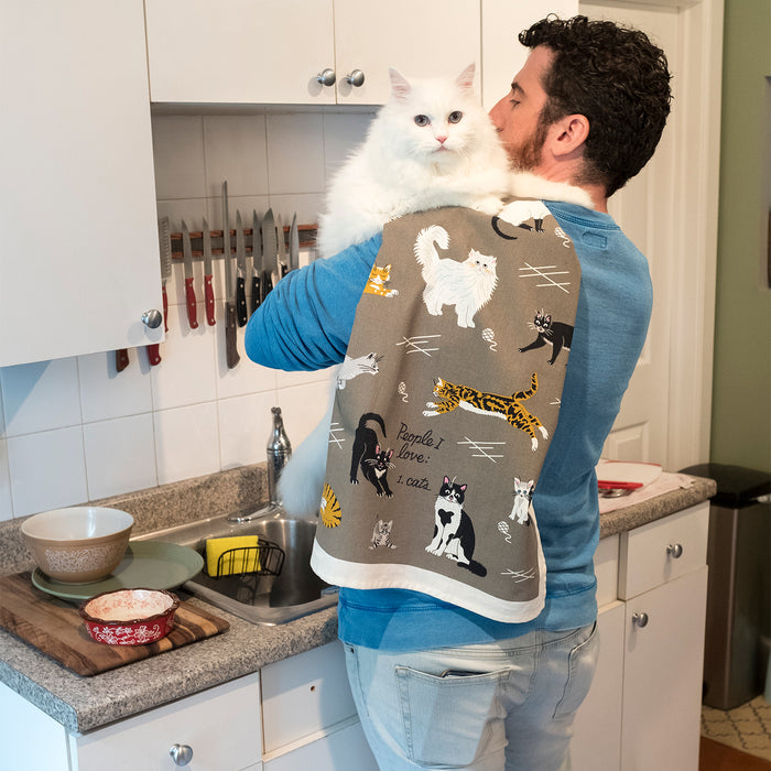 Dish Towel - People I Love: Cats