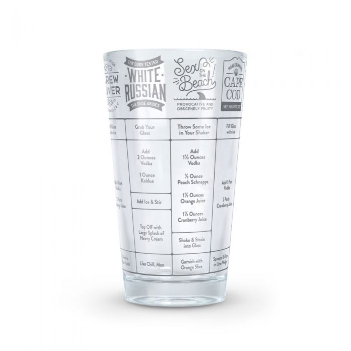 Fred - Good Measure Vodka Recipe Glass | Cookie Jar - Home of the Coolest Gifts, Toys & Collectables