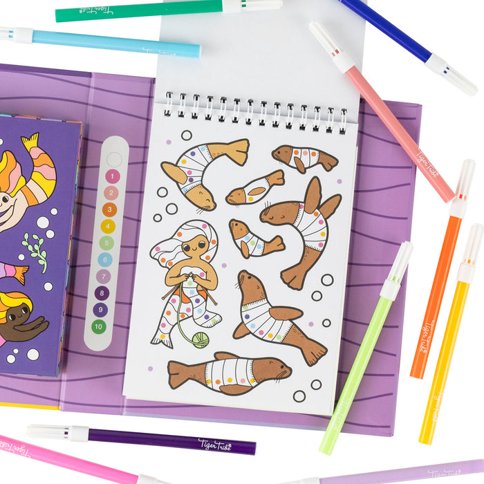 Colouring by Numbers - Mermaids & Friends