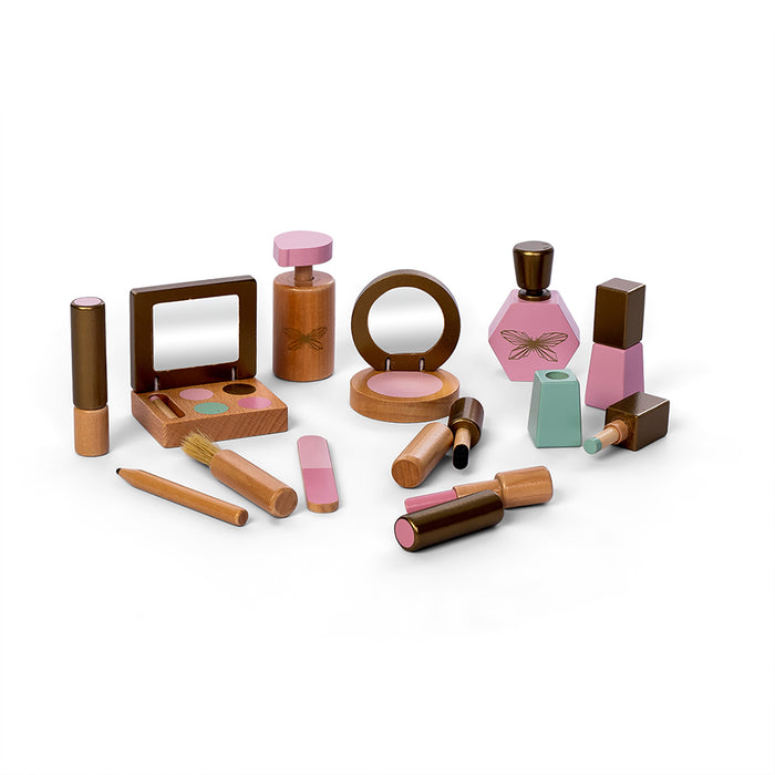 byAstrup Wooden Make up Set, 13 pcs