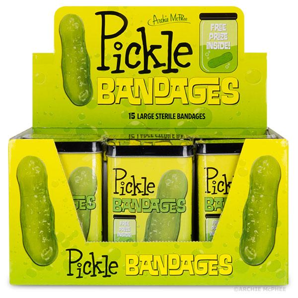 Archie McPhee - Pickle Bandages | Cookie Jar - Home of the Coolest Gifts, Toys & Collectables