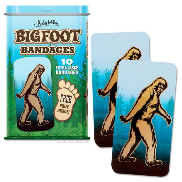 Archie McPhee - Bigfoot Bandages | Cookie Jar - Home of the Coolest Gifts, Toys & Collectables