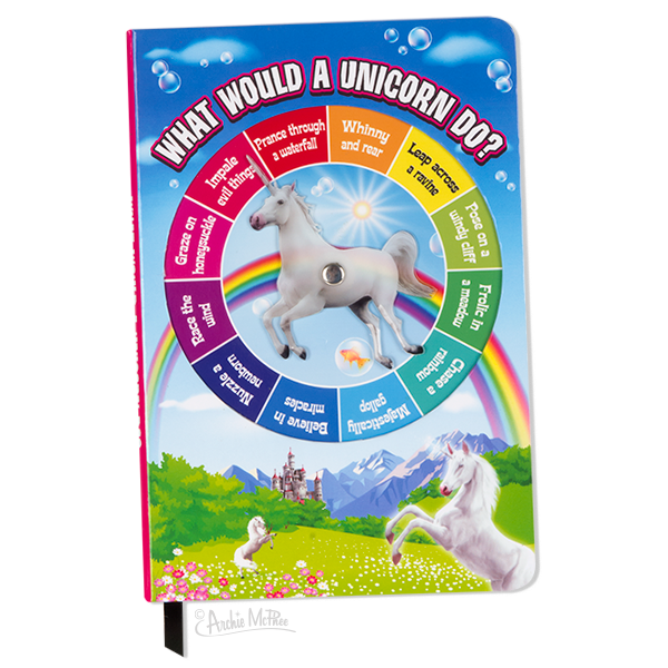 Archie McPhee - Unicorn Spinner Notebook | Cookie Jar - Home of the Coolest Gifts, Toys & Collectables