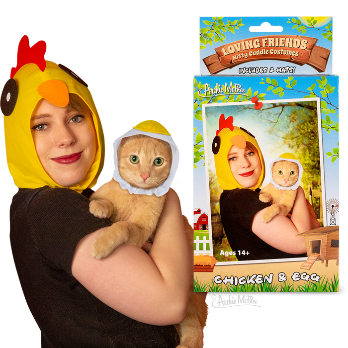 Archie McPhee - Loving Friends Kitty Cuddle Costume - Chicken & Egg