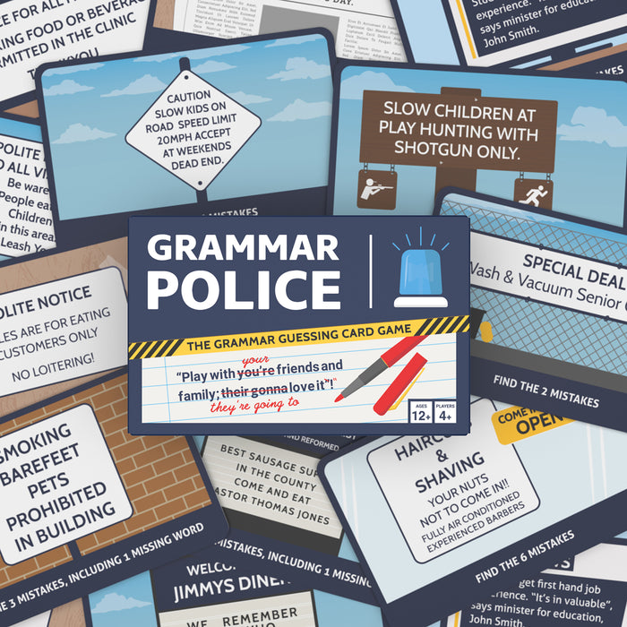 Bubblegum Stuff - Grammar Police Game
