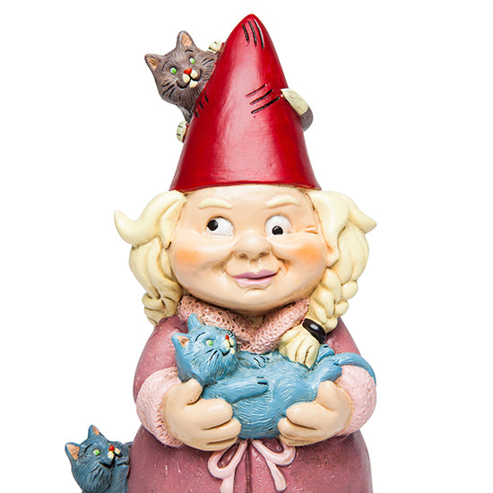 BigMouth - The Crazy Cat Lady Garden Gnome | Cookie Jar - Home of the Coolest Gifts, Toys & Collectables