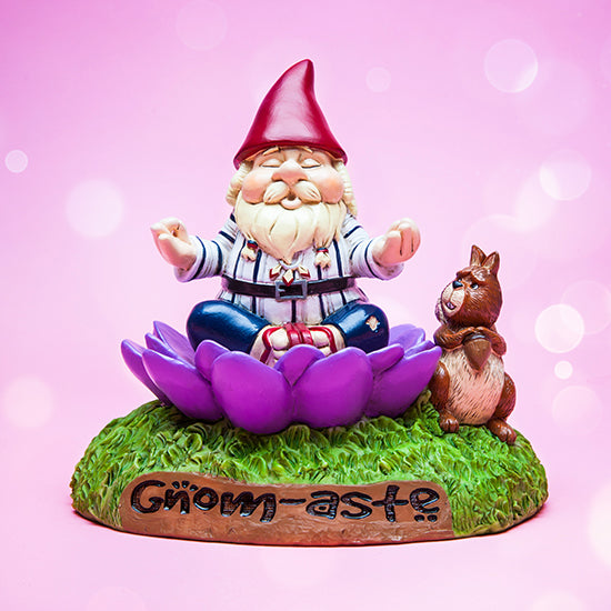 BigMouth - The 'Gnome-aste Meditating Garden Gnome | Cookie Jar - Home of the Coolest Gifts, Toys & Collectables