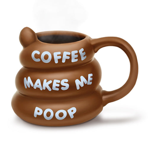 BigMouth Coffee Makes Me Poop Mug | Cookie Jar - Home of the Coolest Gifts, Toys & Collectables