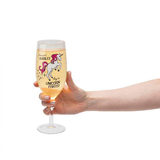 BigMouth - The Unicorn Farts Champagne Glass | Cookie Jar - Home of the Coolest Gifts, Toys & Collectables
