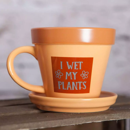 Plant Pot Mug - I Wet My Plants