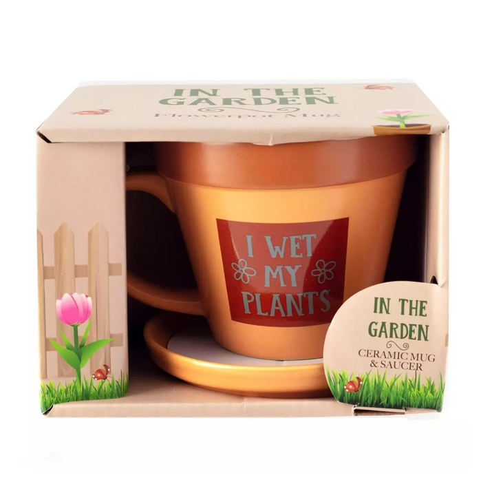 Plant Pot Mug - I Wet My Plants