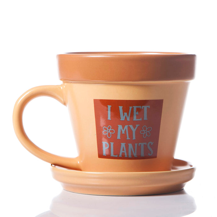 Plant Pot Mug - I Wet My Plants