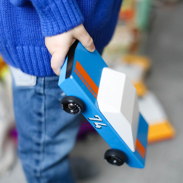 Candylab - Blu 74 Racer Wood Toy Car | Cookie Jar - Home of the Coolest Gifts, Toys & Collectables