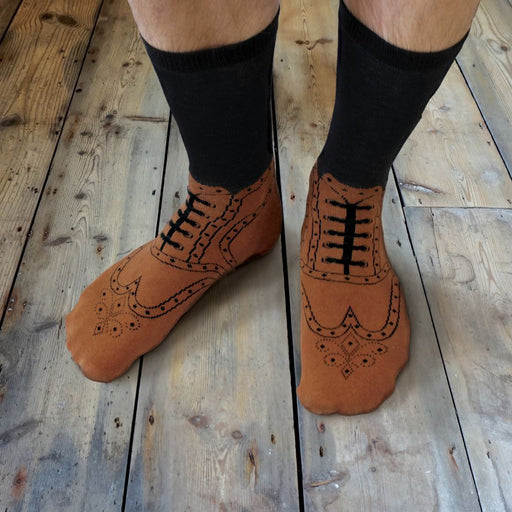 Ginger Fox - Brogue Socks | Cookie Jar - Home of the Coolest Gifts, Toys & Collectables