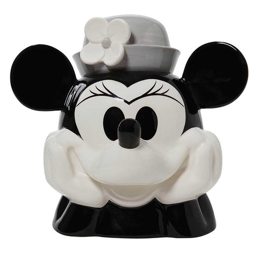 Minnie Mouse Black & White Cookie Jar