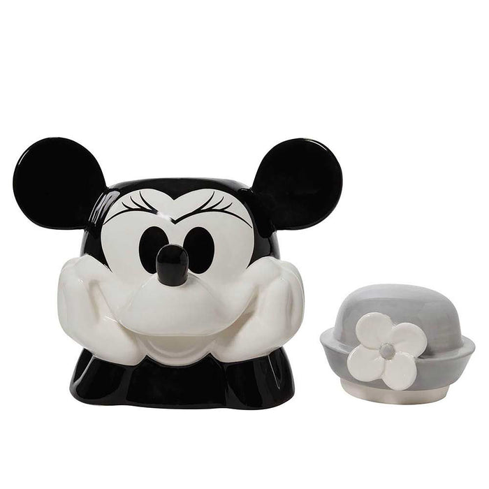 Minnie Mouse Black & White Cookie Jar